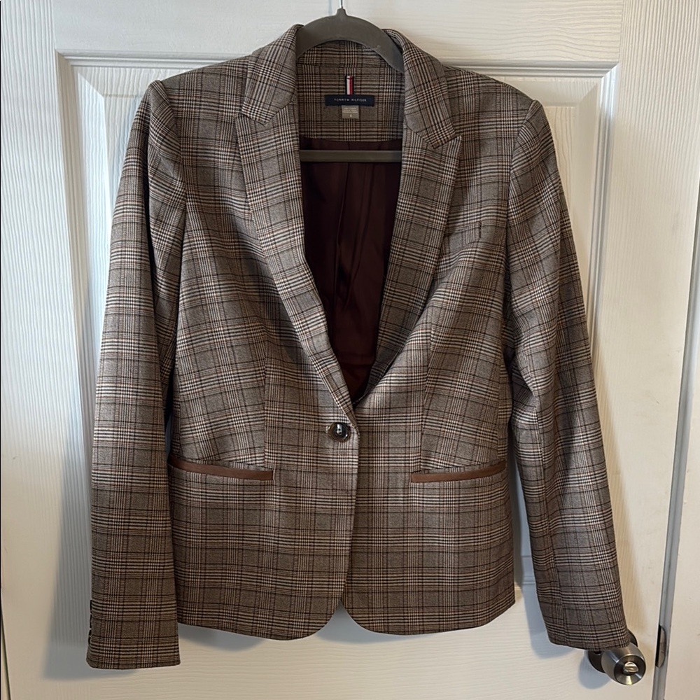 Tommy Hilfiger Plaid Blazer Size 4